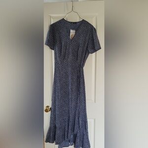 Amazon Navy Floral Midi Dress